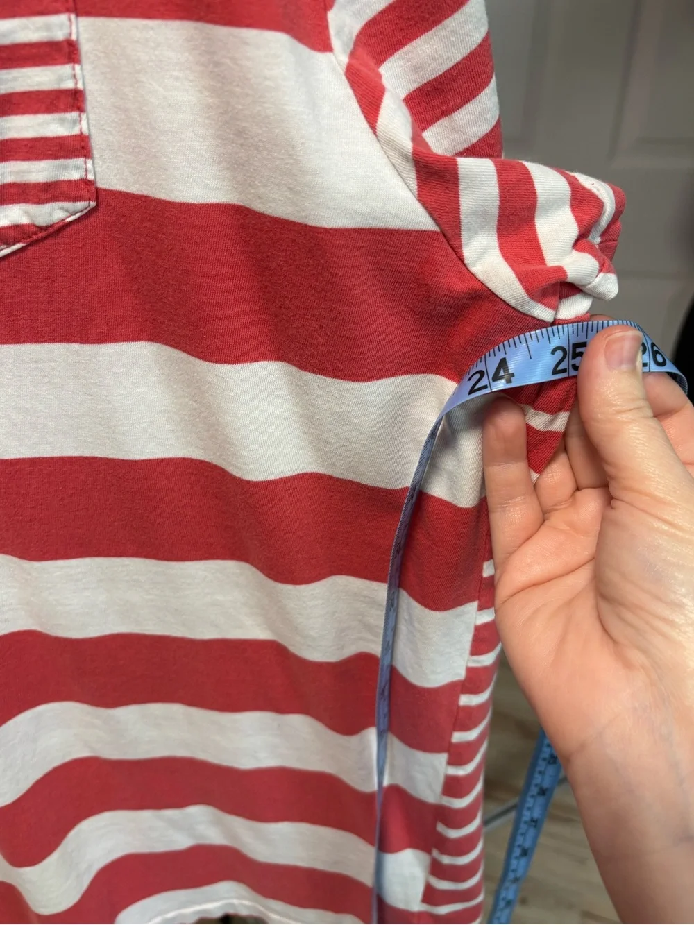 Polo Ralph Lauren striped colorblock pocket tee, size XL